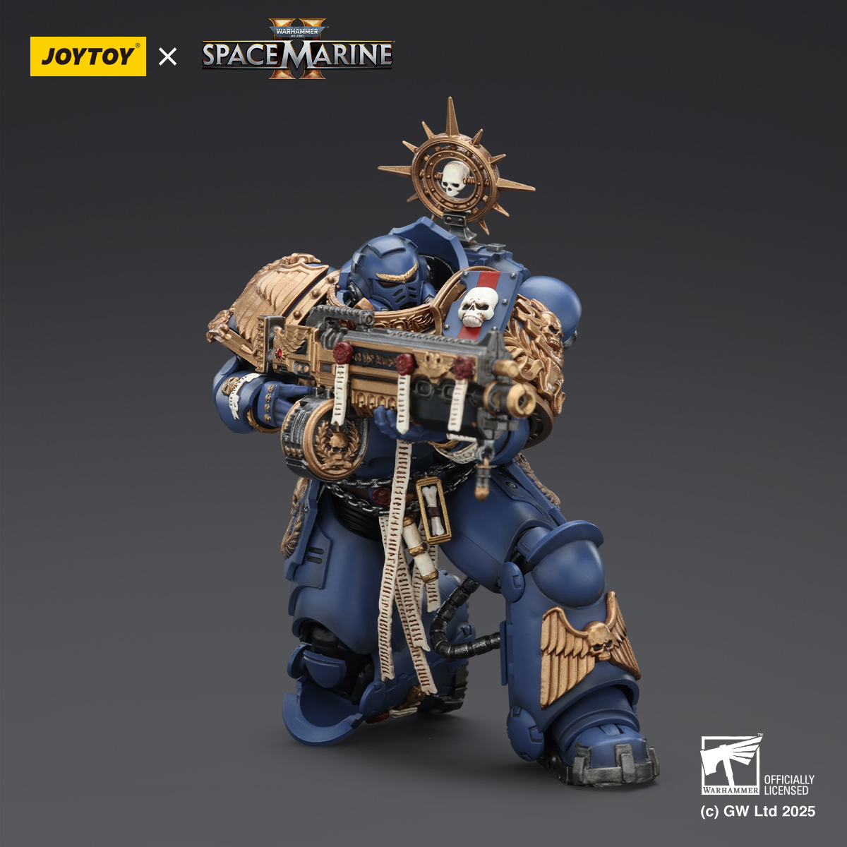 JOYTOY Warhammer 40k Space Marine 2 1: 18 Ultramarines Heavy Armor - JOYTOY WORLD