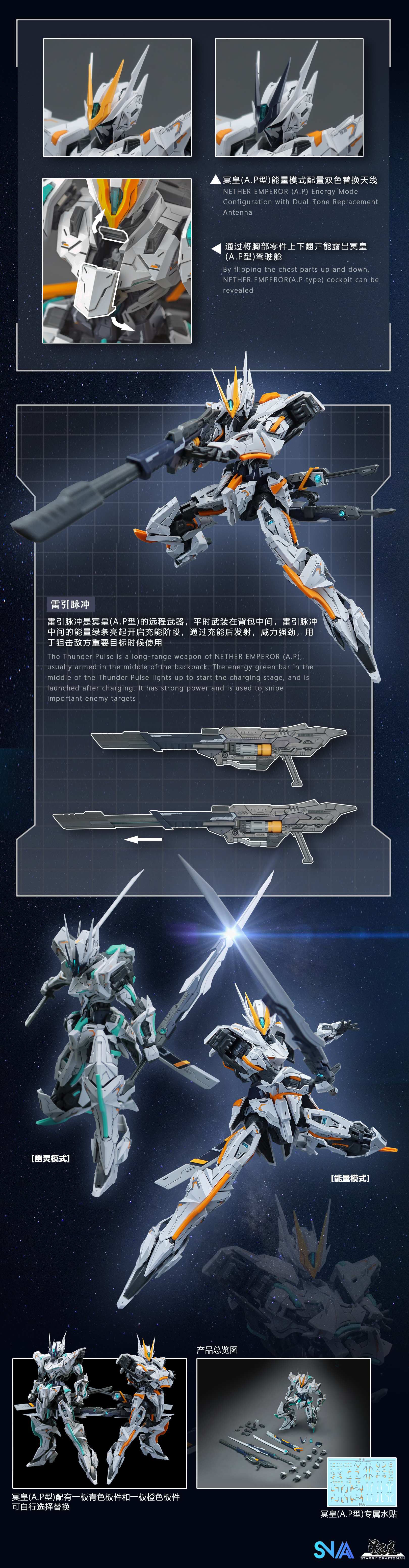 SNAA 1/100 YR-05 NETHER EMPEROR - JOYTOY WORLD