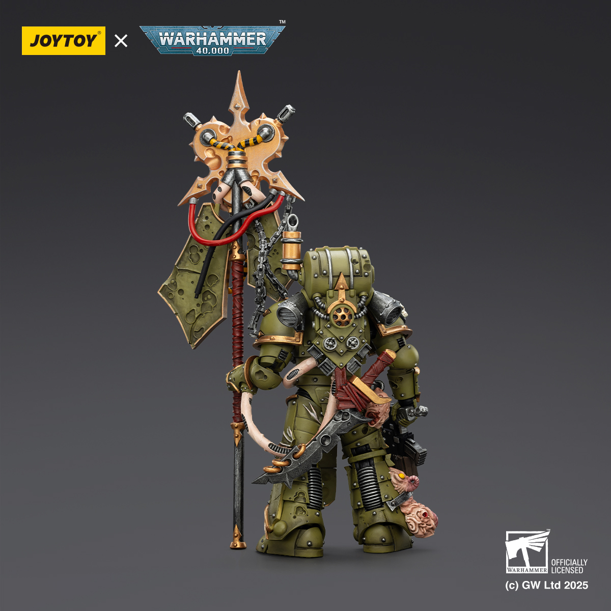JOYTOY Warhammer 40K Death Guard Blightlord Terminator and Plague Marine Icon bearer - JOYTOY WORLD