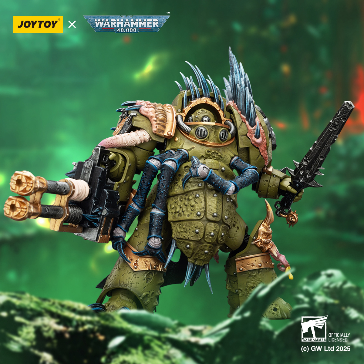 JOYTOY Warhammer 40K Death Guard Blightlord Terminator and Plague Marine Icon bearer - JOYTOY WORLD