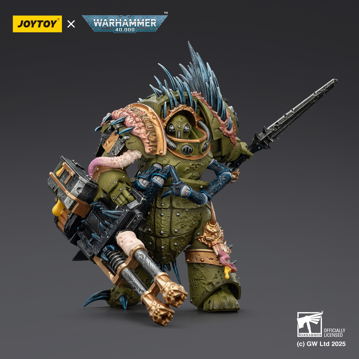 JOYTOY Warhammer 40K Death Guard Blightlord Terminator and Plague Marine Icon bearer - JOYTOY WORLD