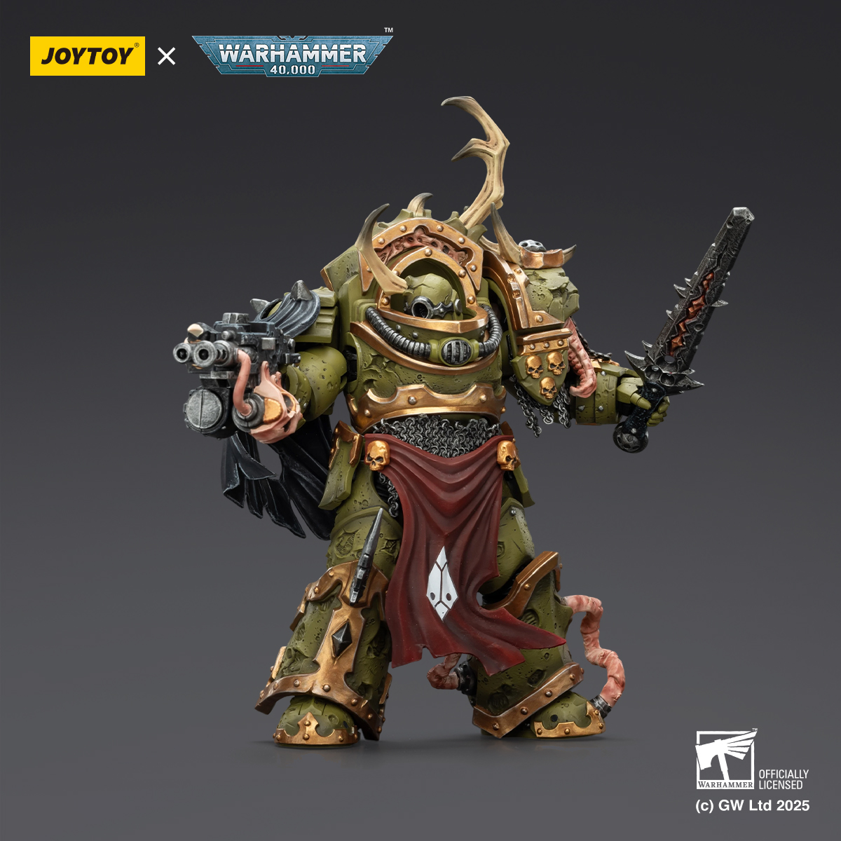 JOYTOY Warhammer 40K Death Guard Blightlord Terminator and Plague Marine Icon bearer - JOYTOY WORLD
