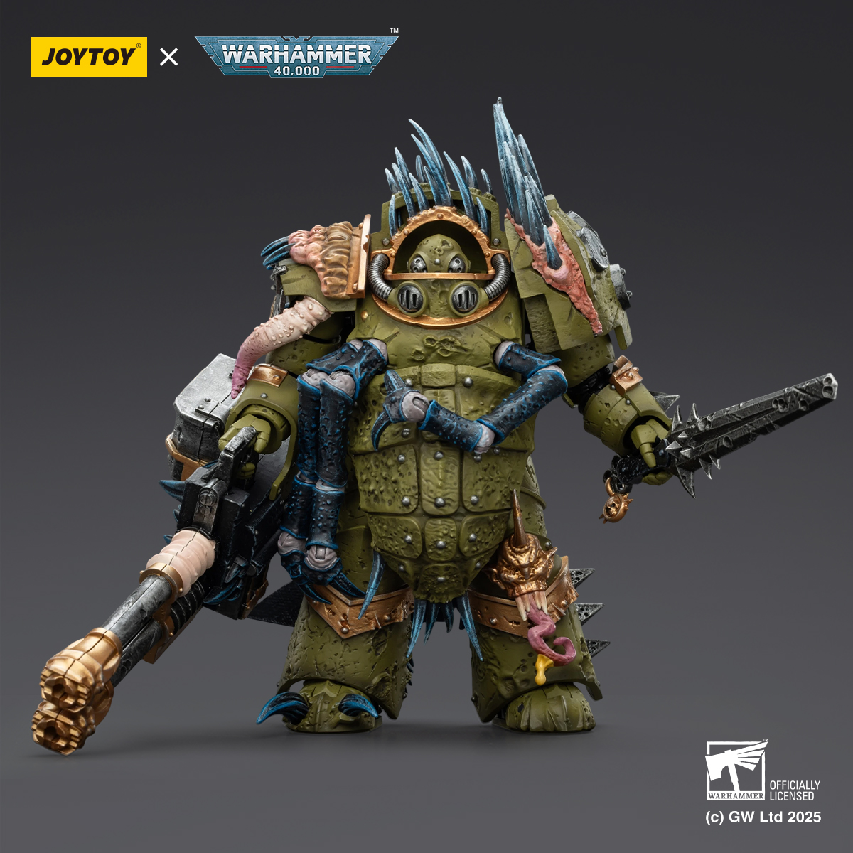 JOYTOY Warhammer 40K Death Guard Blightlord Terminator and Plague Marine Icon bearer - JOYTOY WORLD