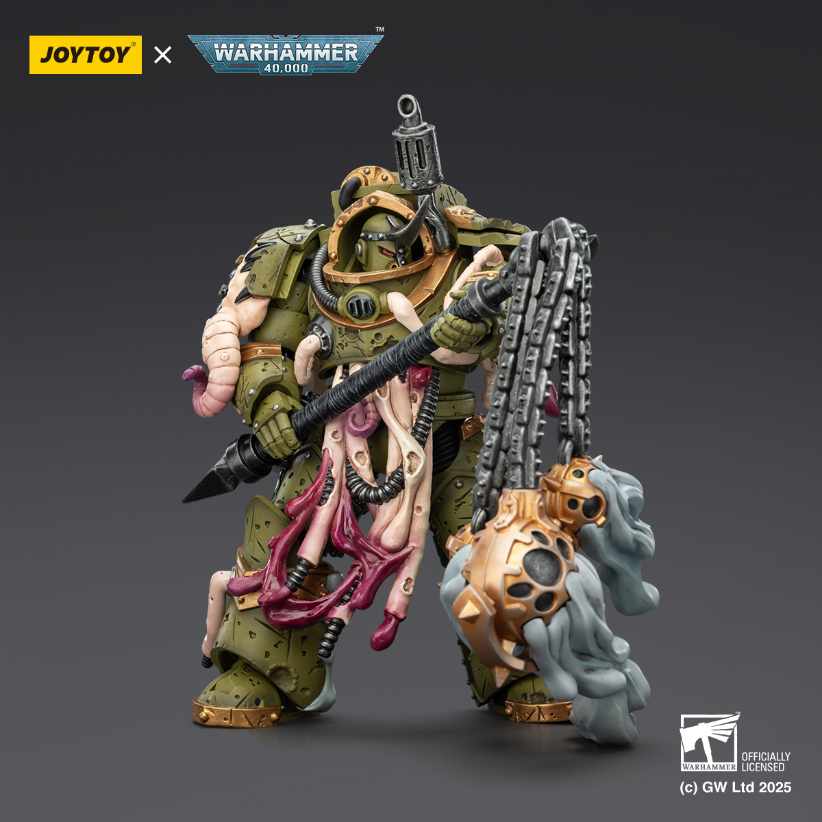 JOYTOY Warhammer 40K Death Guard Blightlord Terminator and Plague Marine Icon bearer - JOYTOY WORLD