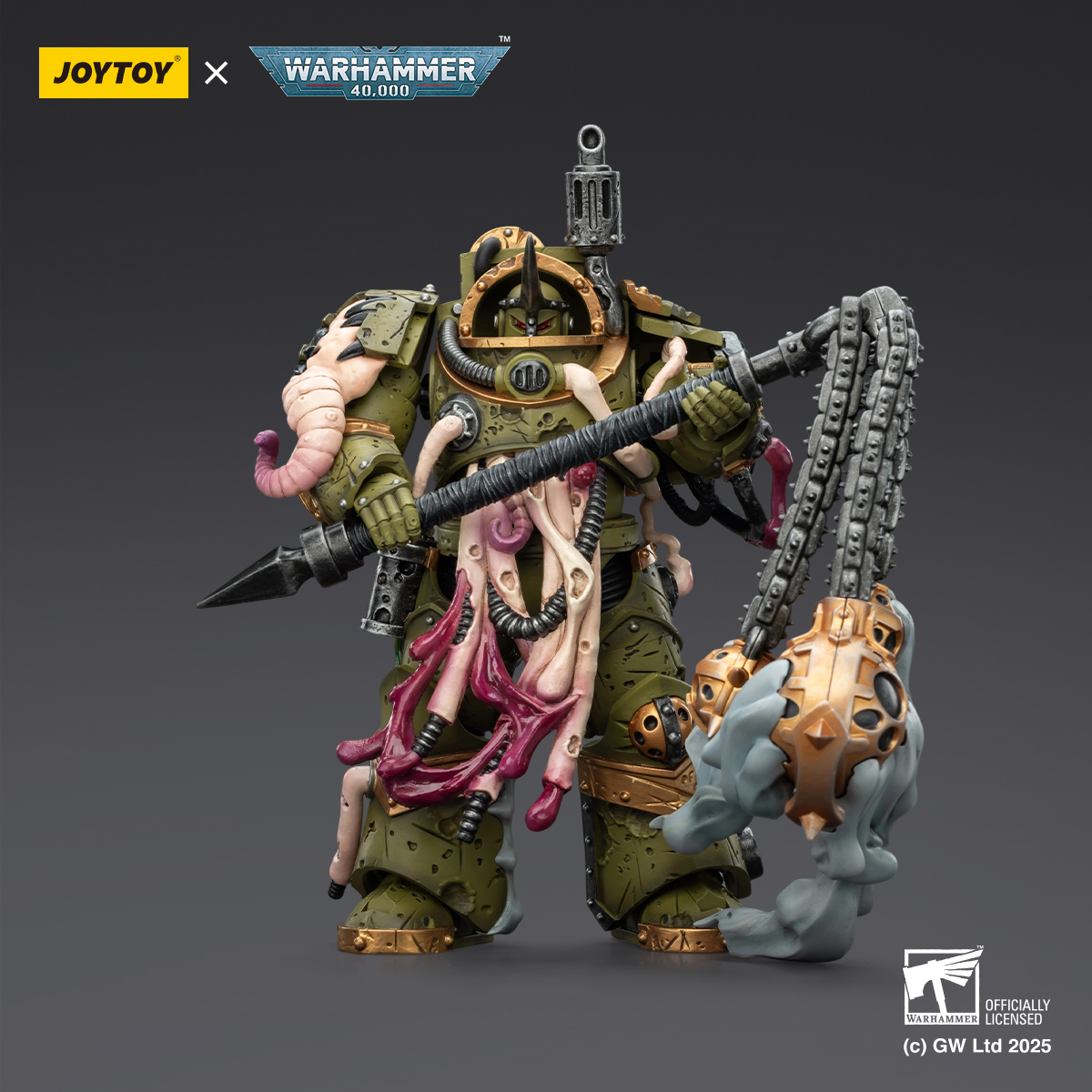 JOYTOY Warhammer 40K Death Guard Blightlord Terminator and Plague Marine Icon bearer - JOYTOY WORLD