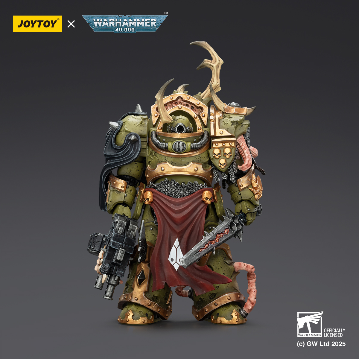 JOYTOY Warhammer 40K Death Guard Blightlord Terminator and Plague Marine Icon bearer - JOYTOY WORLD