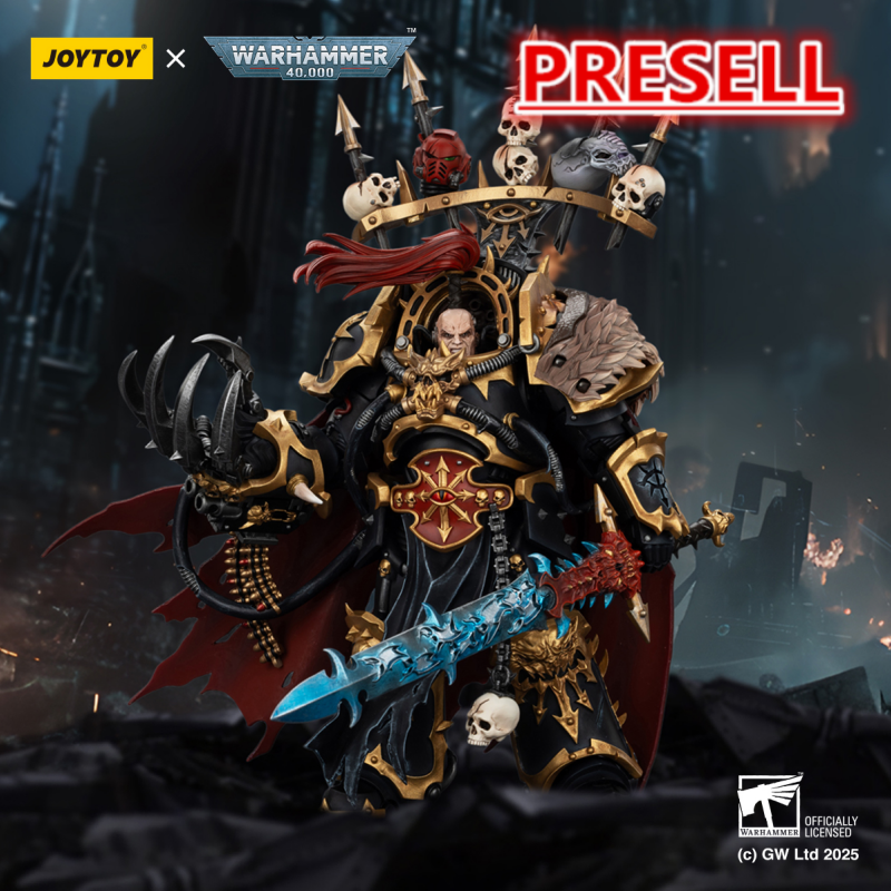 JOYTOY JT02922 Warhammer 40K Black Legion Abaddon the Despoiler with Drach'nyen and the Talon of Horus - JOYTOY WORLD