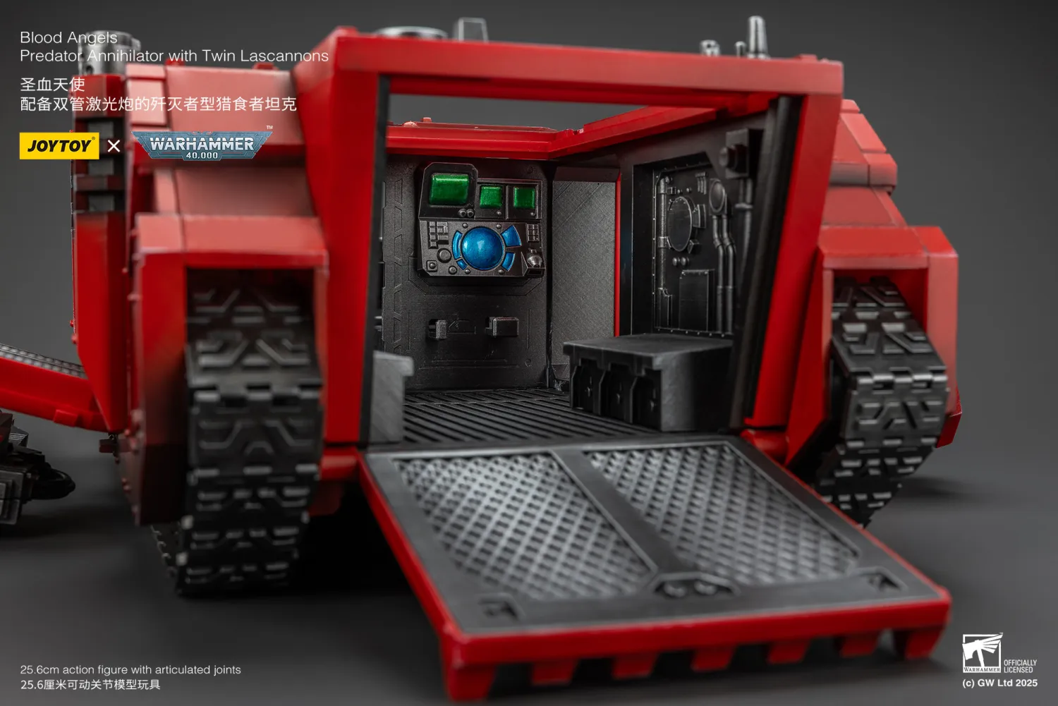 JOYTOY JT01499 Warhammer 40k 1: 18 Blood Angels Predator Annihilator with Twin Lascannons - JOYTOY WORLD