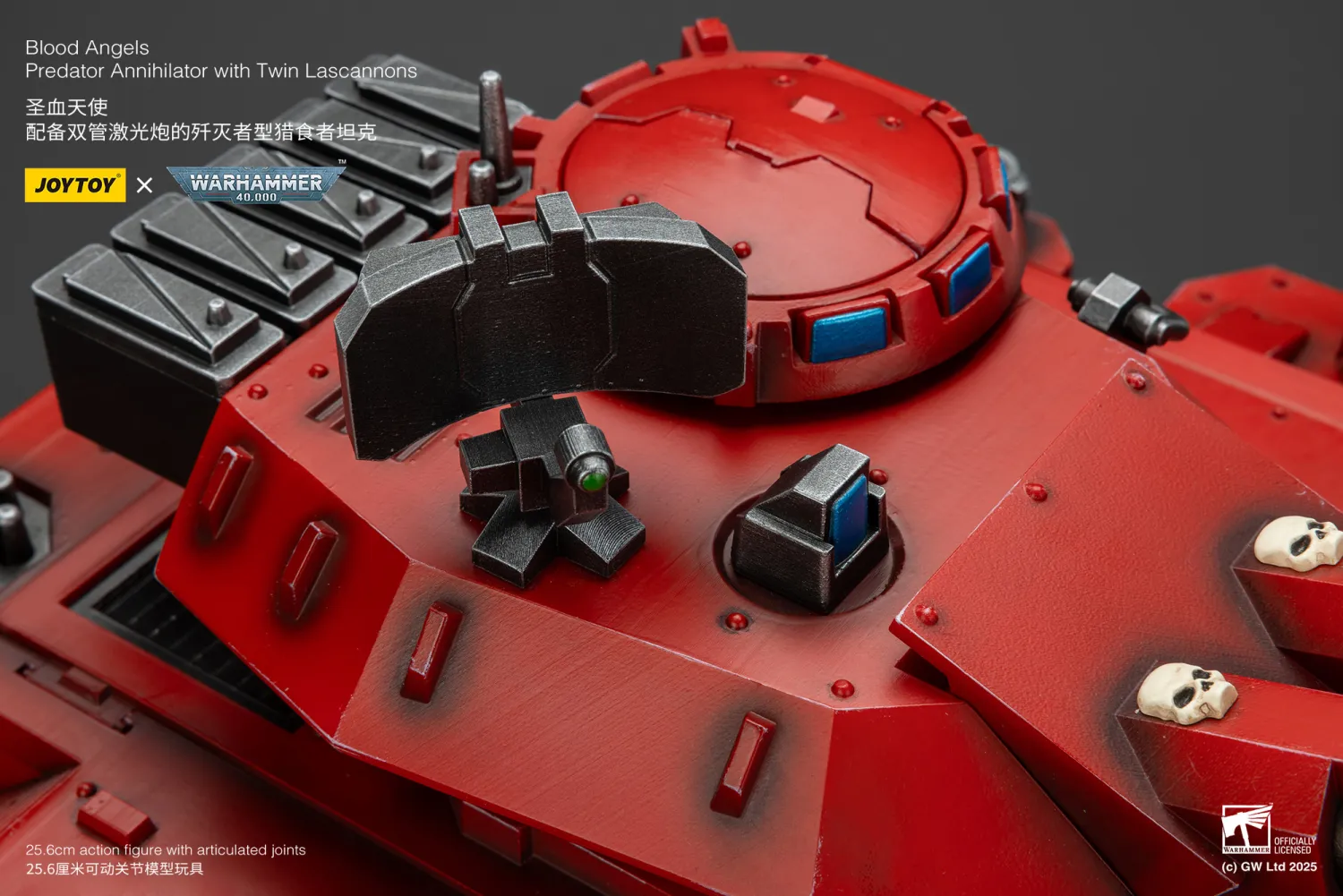 JOYTOY JT01499 Warhammer 40k 1: 18 Blood Angels Predator Annihilator with Twin Lascannons - JOYTOY WORLD