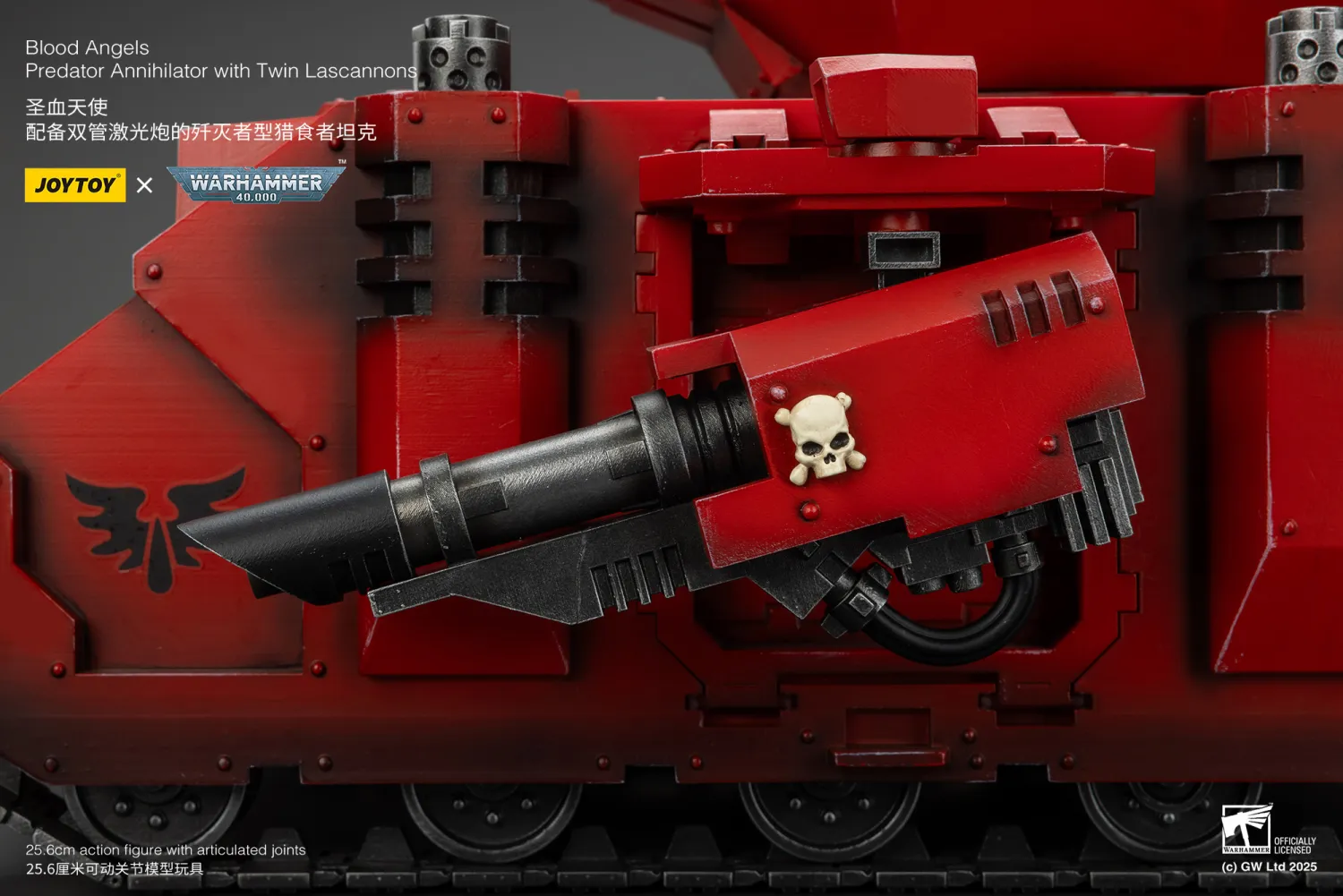 JOYTOY JT01499 Warhammer 40k 1: 18 Blood Angels Predator Annihilator with Twin Lascannons - JOYTOY WORLD