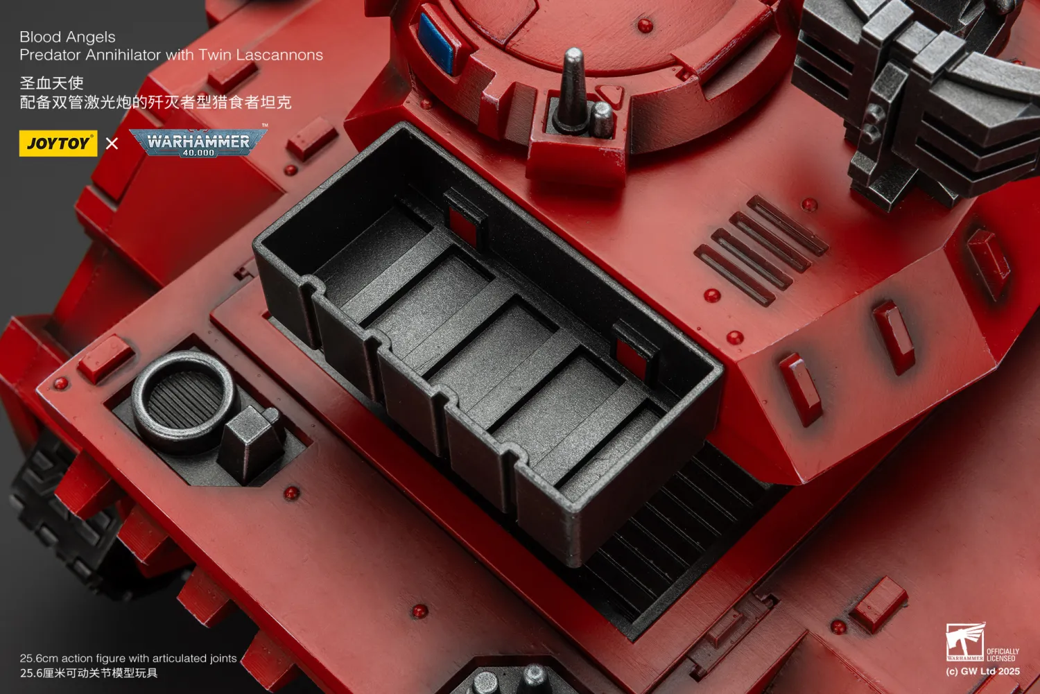 JOYTOY JT01499 Warhammer 40k 1: 18 Blood Angels Predator Annihilator with Twin Lascannons - JOYTOY WORLD