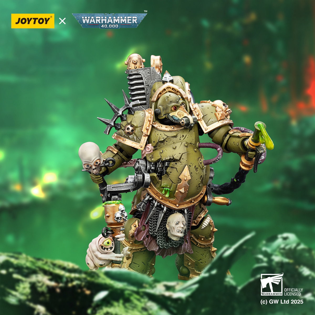 JOYTOY Warhammer 40K 1: 18 Death Guard Foul Blightspawn and Lord of Virulence - JOYTOY WORLD