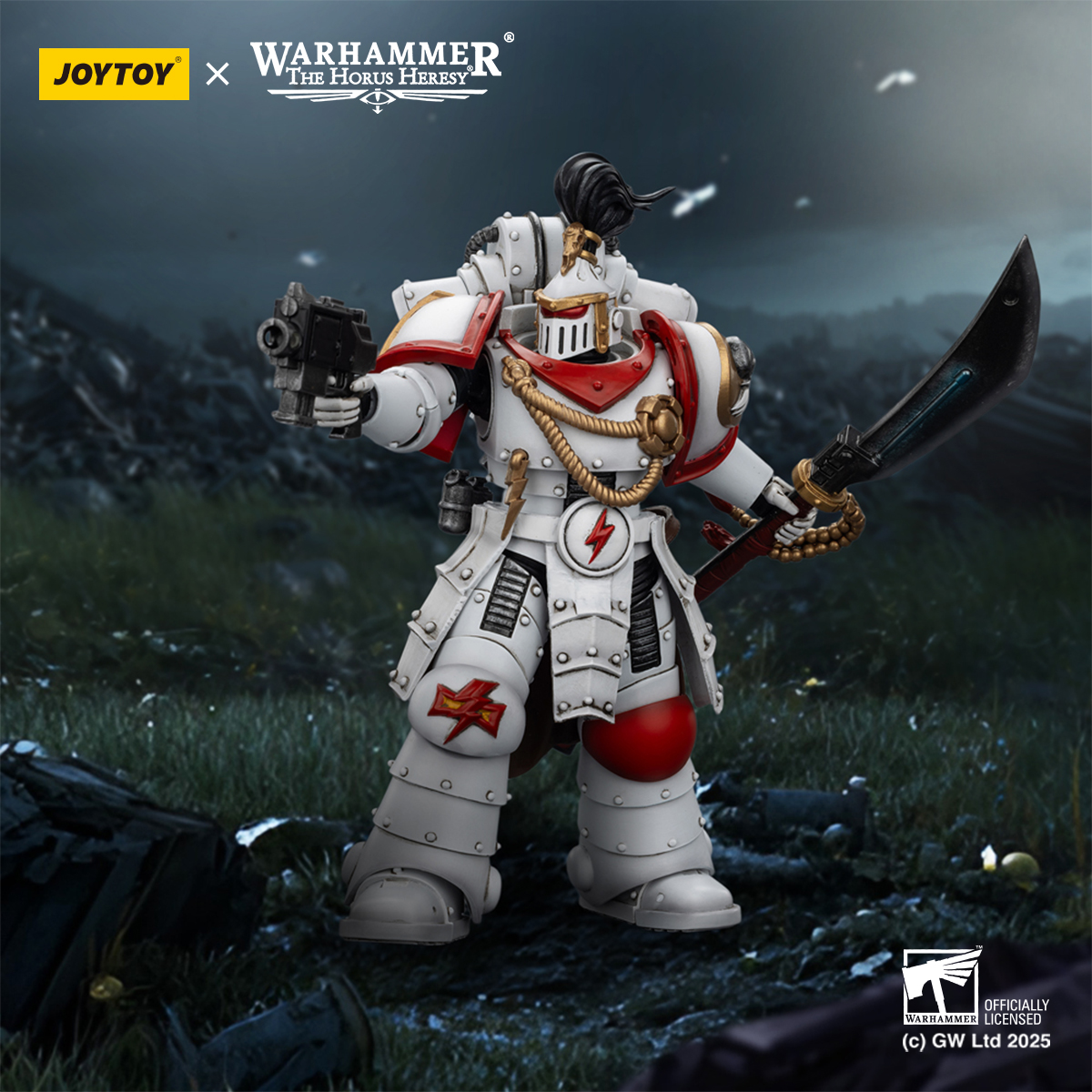 JOYTOY Warhammer The Horus Heresy 1: 18 White Scars Legion Praetor and Ebon Keshig Terminator - JOYTOY WORLD