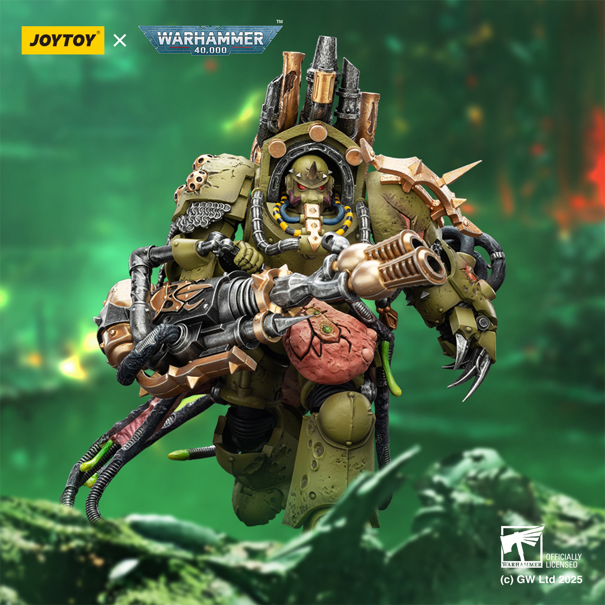 JOYTOY Warhammer 40K 1: 18 Death Guard Foul Blightspawn and Lord of Virulence - JOYTOY WORLD