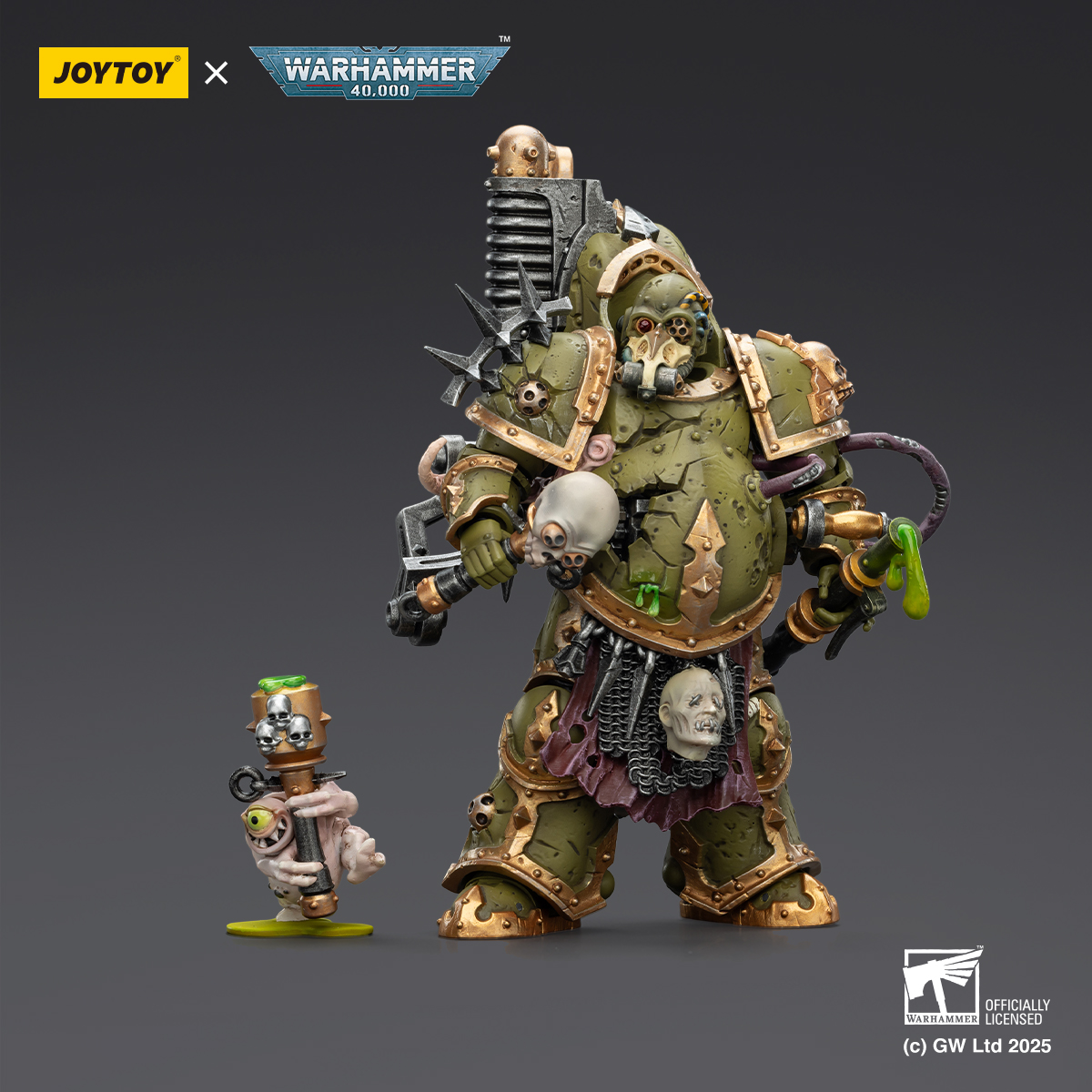 JOYTOY Warhammer 40K 1: 18 Death Guard Foul Blightspawn and Lord of Virulence - JOYTOY WORLD