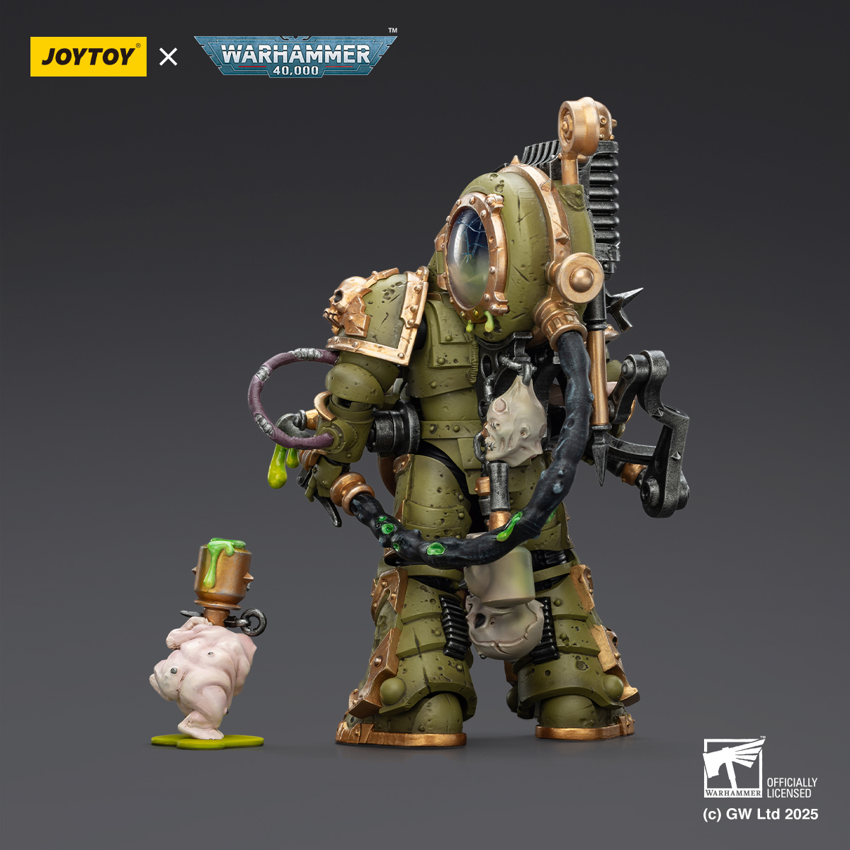 JOYTOY Warhammer 40K 1: 18 Death Guard Foul Blightspawn and Lord of Virulence - JOYTOY WORLD