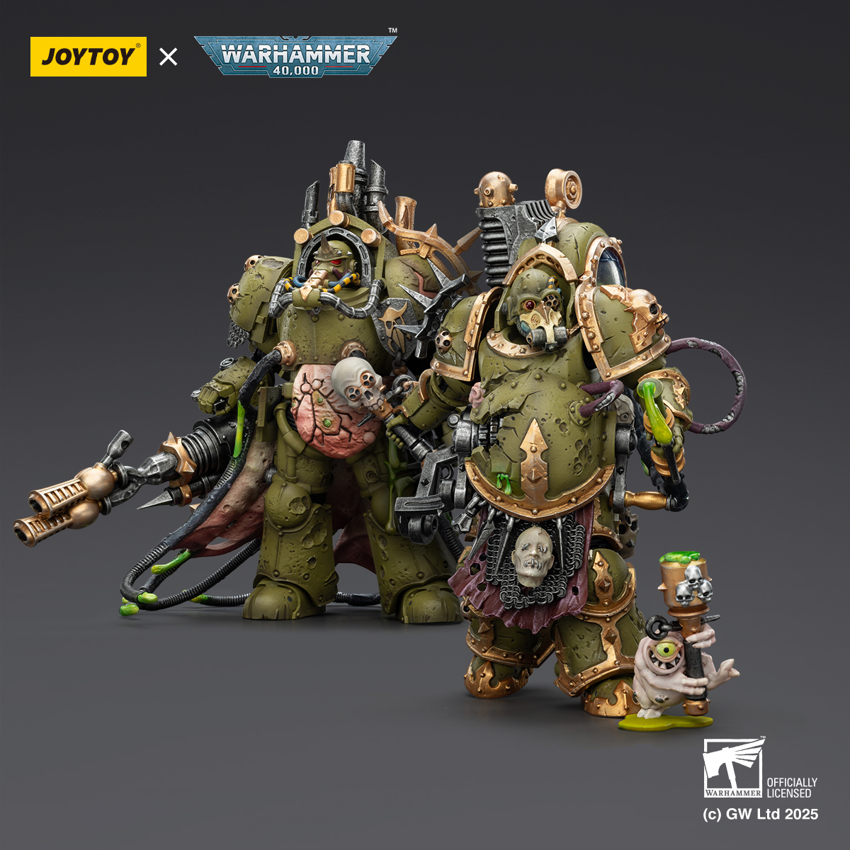 JOYTOY Warhammer 40K 1: 18 Death Guard Foul Blightspawn and Lord of Virulence - JOYTOY WORLD