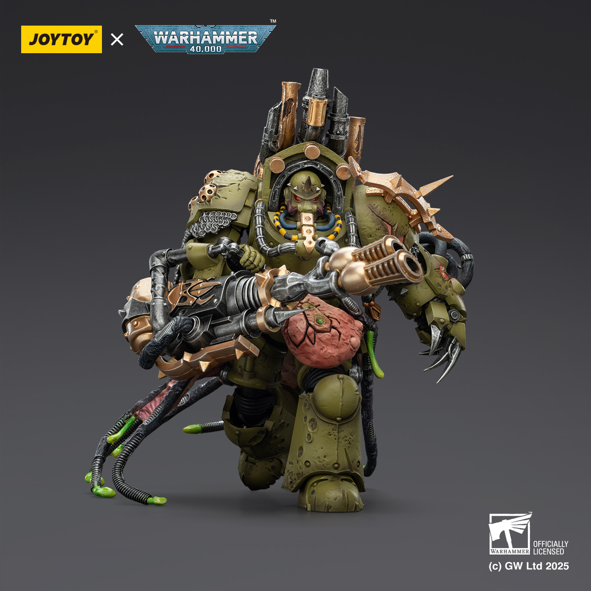JOYTOY Warhammer 40K 1: 18 Death Guard Foul Blightspawn and Lord of Virulence - JOYTOY WORLD