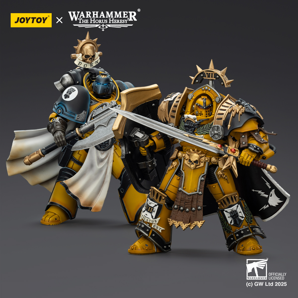 JOYTOY Warhammer The Horus Heresy 1: 18 Imperial Fists Legion Praetor and Librarian Consul - JOYTOY WORLD