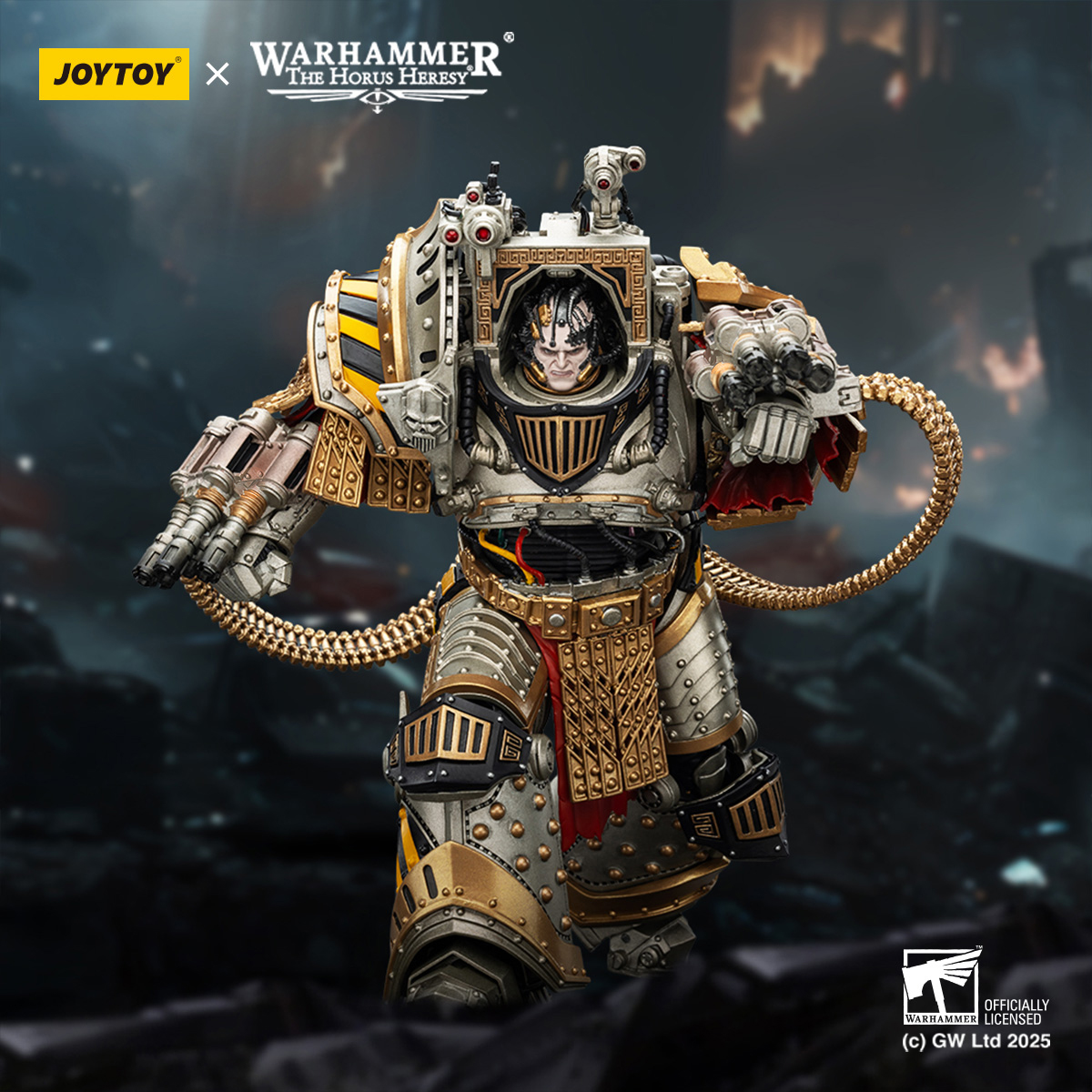 JOYTOY JT01819 Warhammer The Horus Heresy 1:18 Iron Warriors Perturabo Primarch of the lVth Legion - JOYTOY WORLD