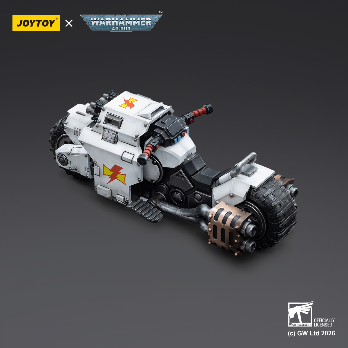 JOYTOY JT4836 1: 18 White Scars Raider-pattern Combat Bike - JOYTOY WORLD