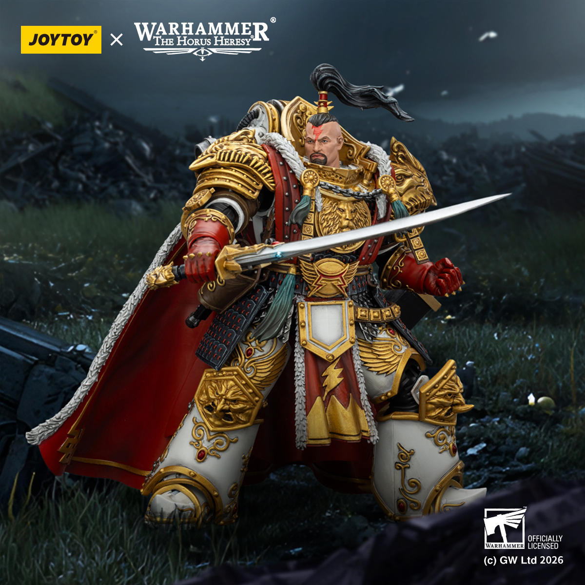 JOYTOY JT03363 Warhammer The Horus Heresy 1: 18 White Scars Jaghatai Khan Primarch of the Vth Legion - JOYTOY WORLD