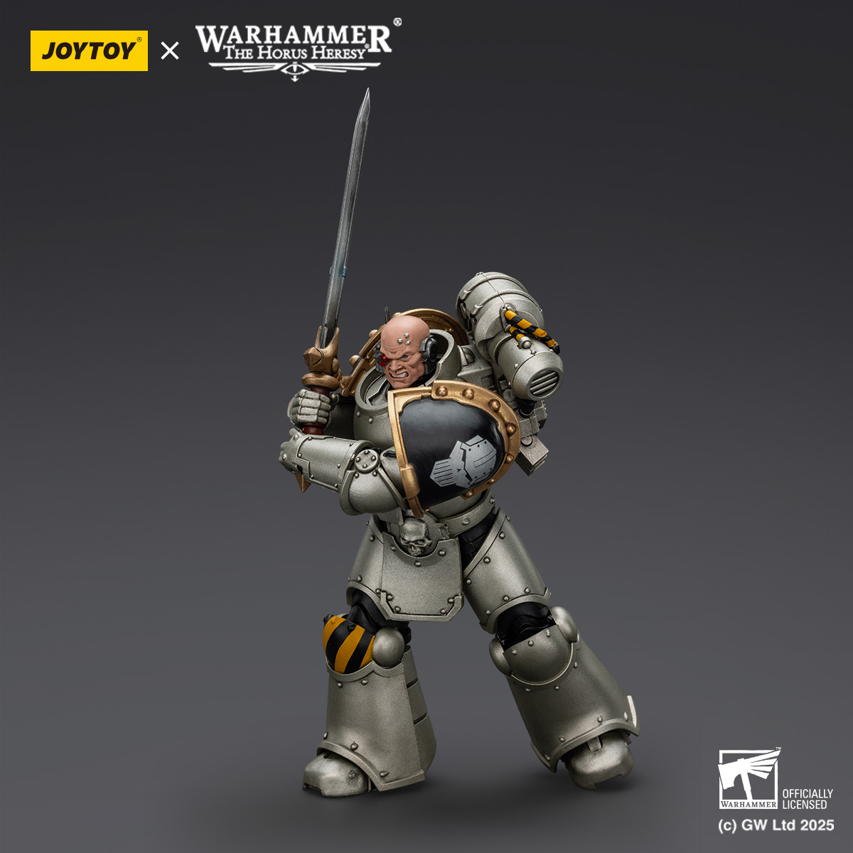 JOYTOY Warhammer The Horus Heresy lron Warriors MKVI Tactical Sergeant and Command Squad Chosen with Legion Standard - JOYTOY WORLD