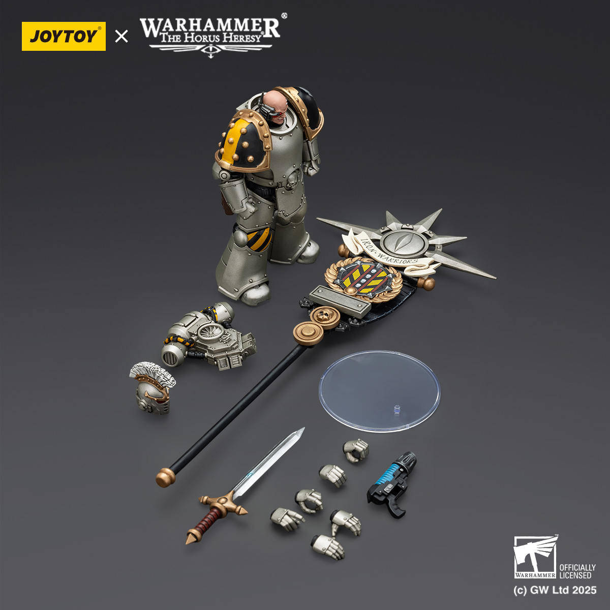 JOYTOY Warhammer The Horus Heresy lron Warriors MKVI Tactical Sergeant and Command Squad Chosen with Legion Standard - JOYTOY WORLD