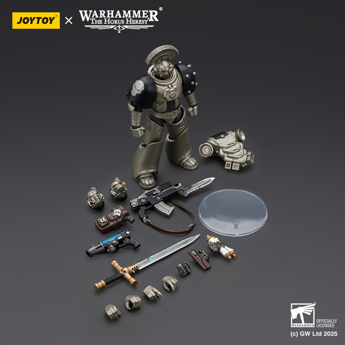 JOYTOY Warhammer The Horus Heresy lron Warriors MKVI Tactical Sergeant and Command Squad Chosen with Legion Standard - JOYTOY WORLD