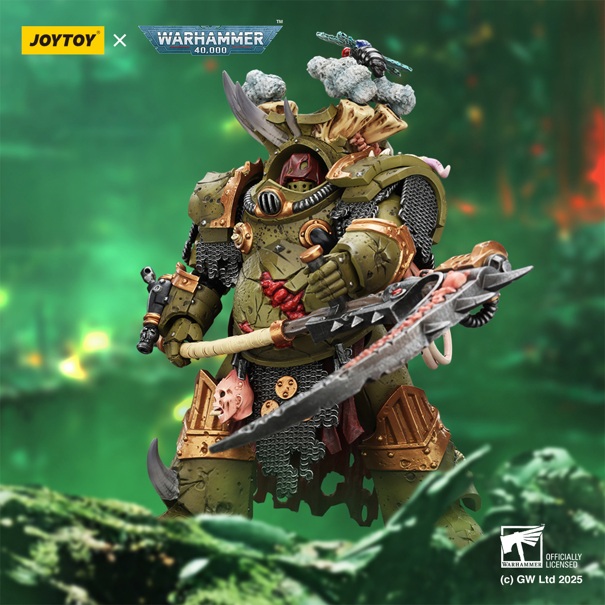 JOYTOY Warhammer 40K Death Guard Deathshroud Terminator Champion and Deathshroud Terminators - JOYTOY WORLD