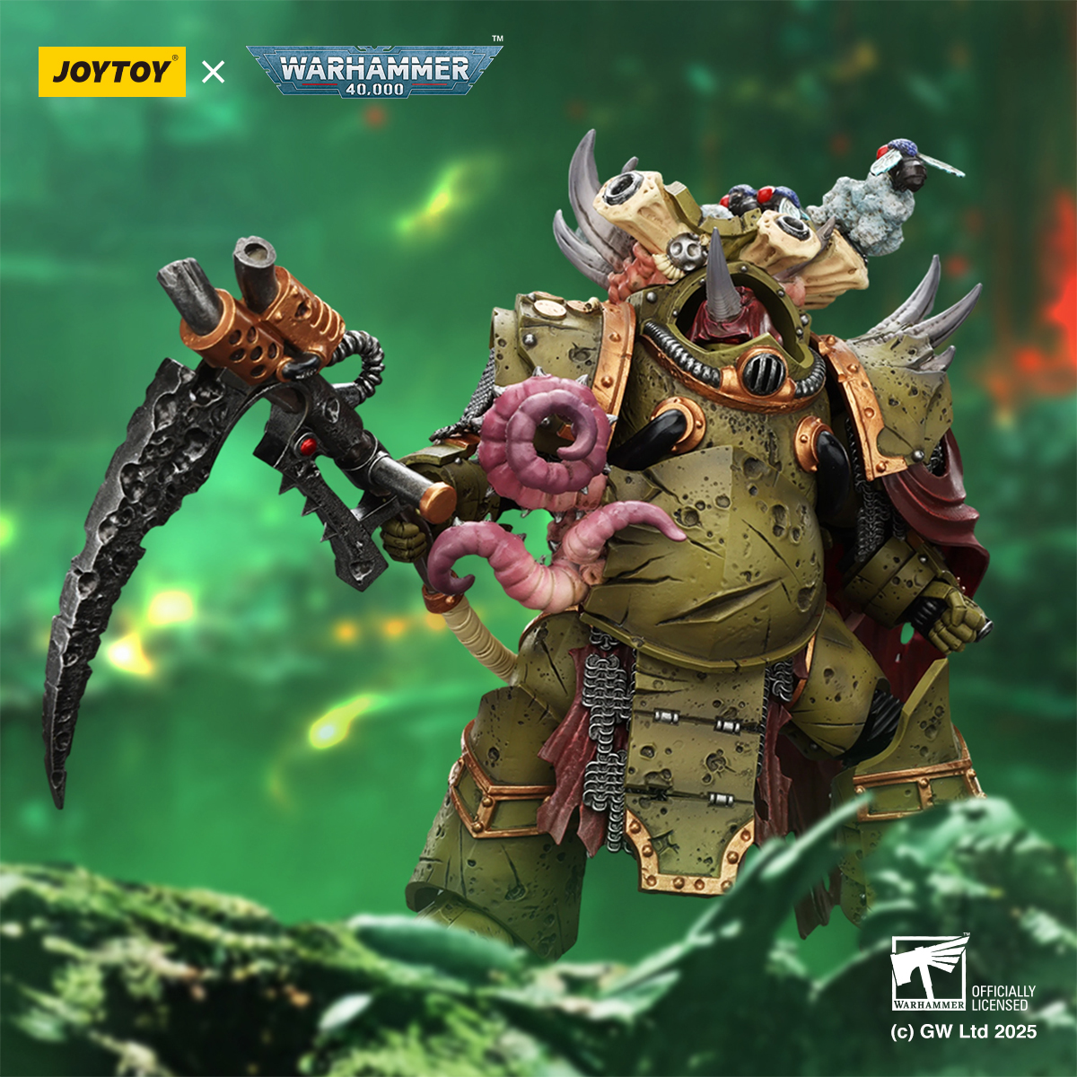 JOYTOY Warhammer 40K Death Guard Deathshroud Terminator Champion and Deathshroud Terminators - JOYTOY WORLD