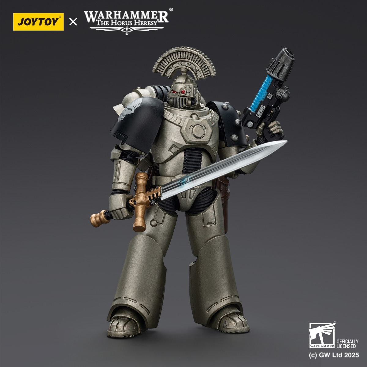 JOYTOY Warhammer The Horus Heresy lron Warriors MKVI Tactical Sergeant and Command Squad Chosen with Legion Standard - JOYTOY WORLD