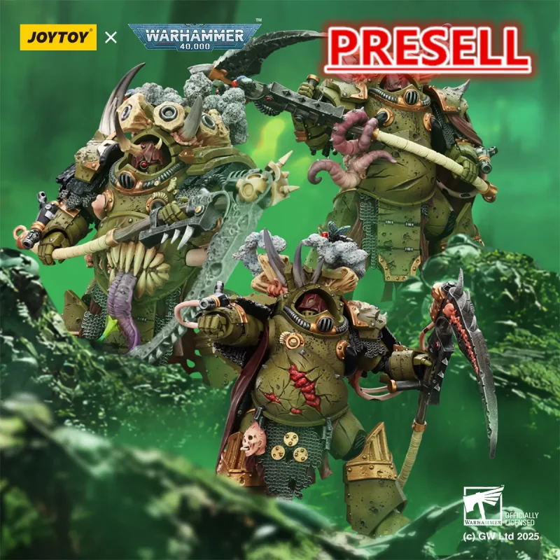 JOYTOY Warhammer 40K Death Guard Deathshroud Terminator Champion and Deathshroud Terminators - JOYTOY WORLD