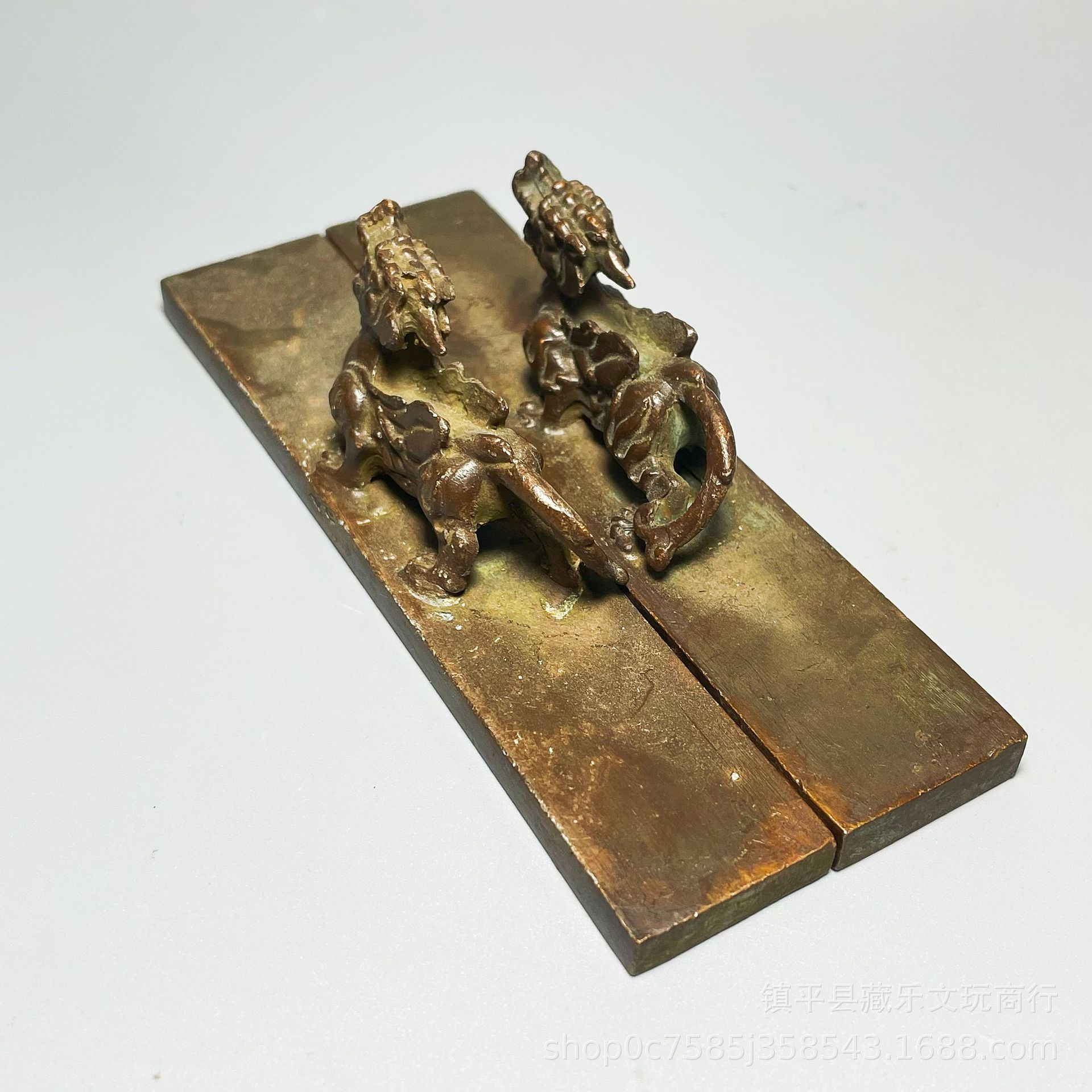 A Lion Carrying Virtue, Paper Weighing, Ruler, Pair of Pressure Rulers, Pixiu, Heaven Returns Diligence