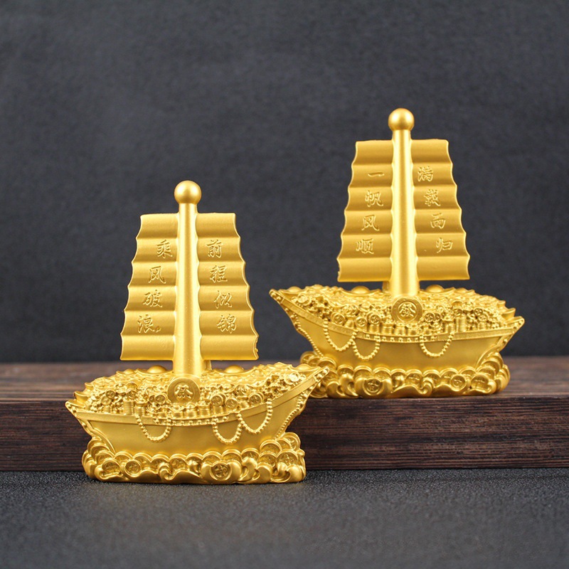 China-Chic Chinese Style Metal Ornaments Wealth Rolling Yuanbao Creative Home Decorations