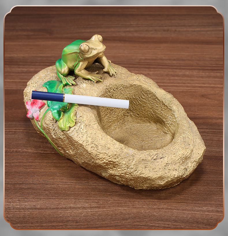 Brass Frog Incense Insert Lotus Leaf Frog Incense Burner Ornament