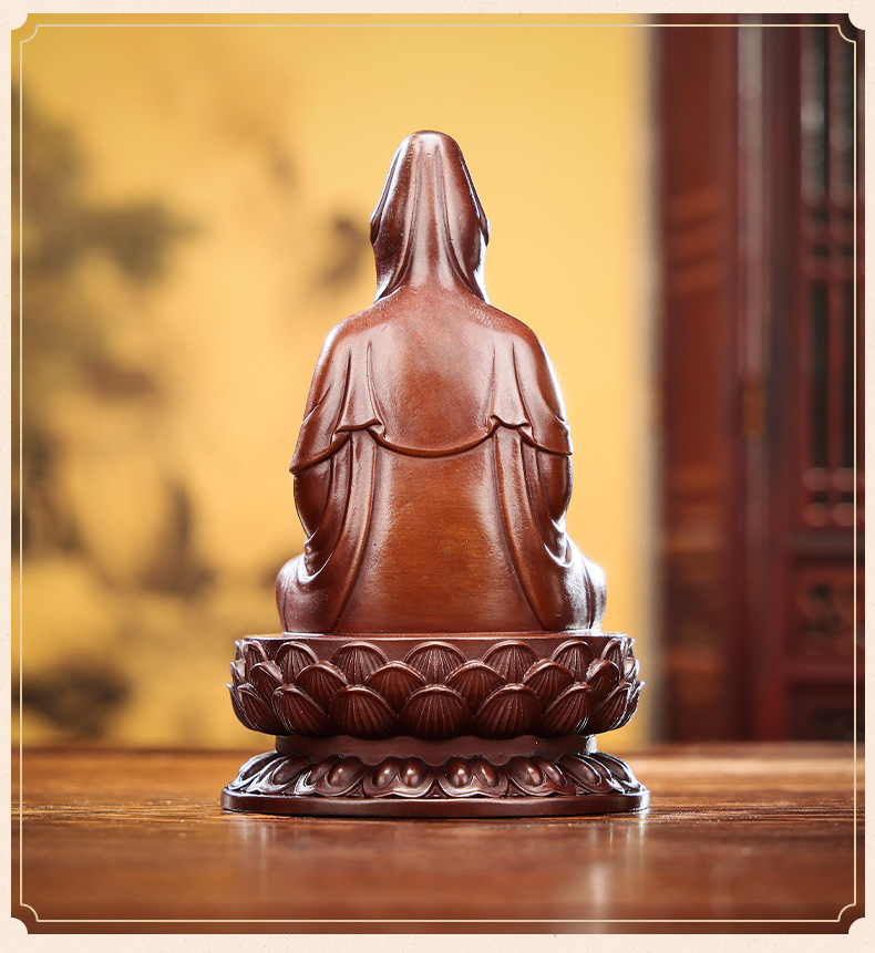 Home Office Desktop Mini Guanyin Buddha Crafts Decoration