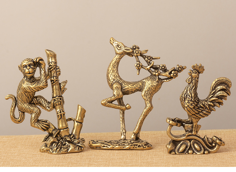 Pure copper desktop ornaments, brass handicrafts, copper ornaments, small ornaments