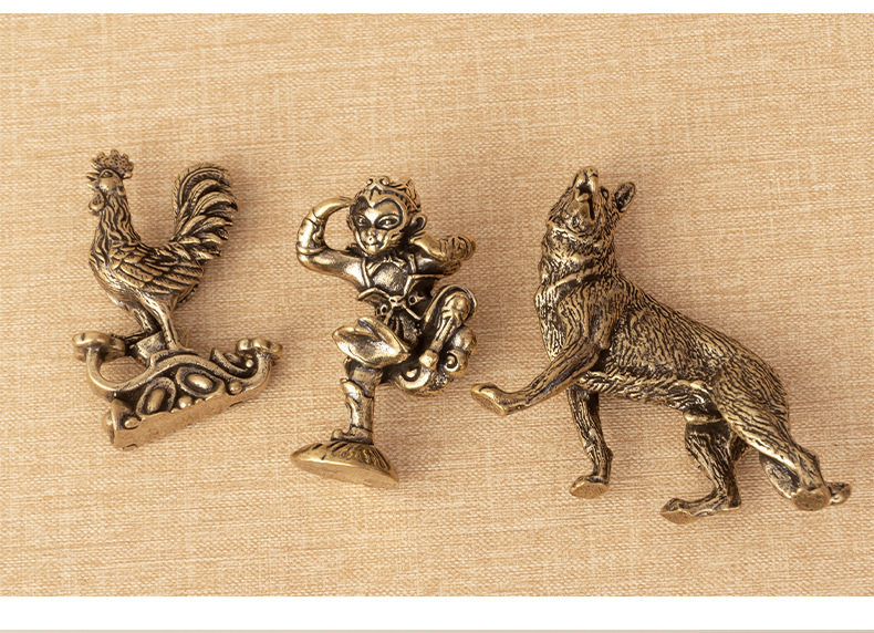 Pure copper desktop ornaments, brass handicrafts, copper ornaments, small ornaments