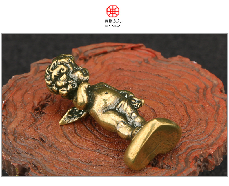 Cupid, the Little Cupid, antique bronze ornament, desktop old decoration
