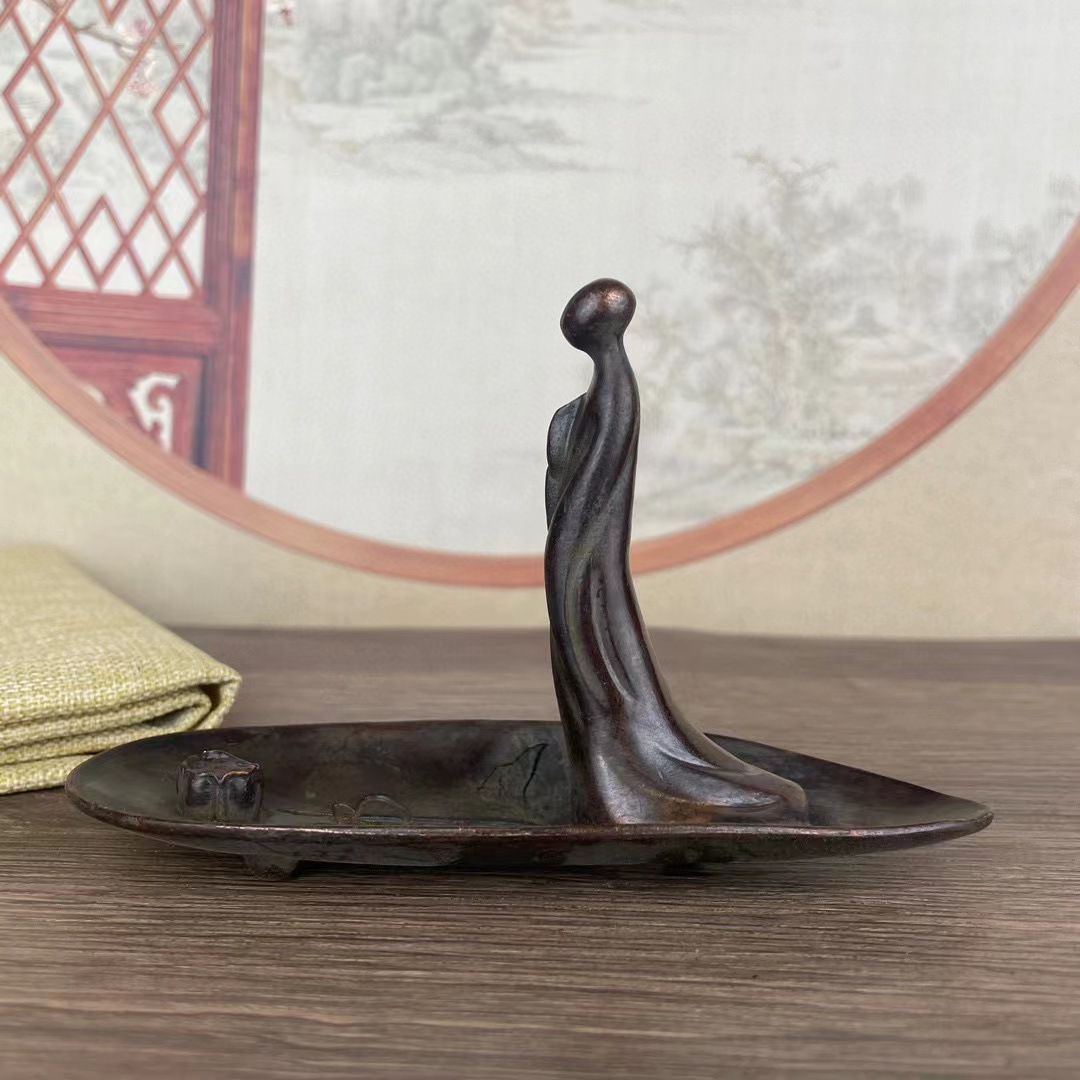 Zen Buddhist incense holder ornament, Chinese classical Zen style ornament
