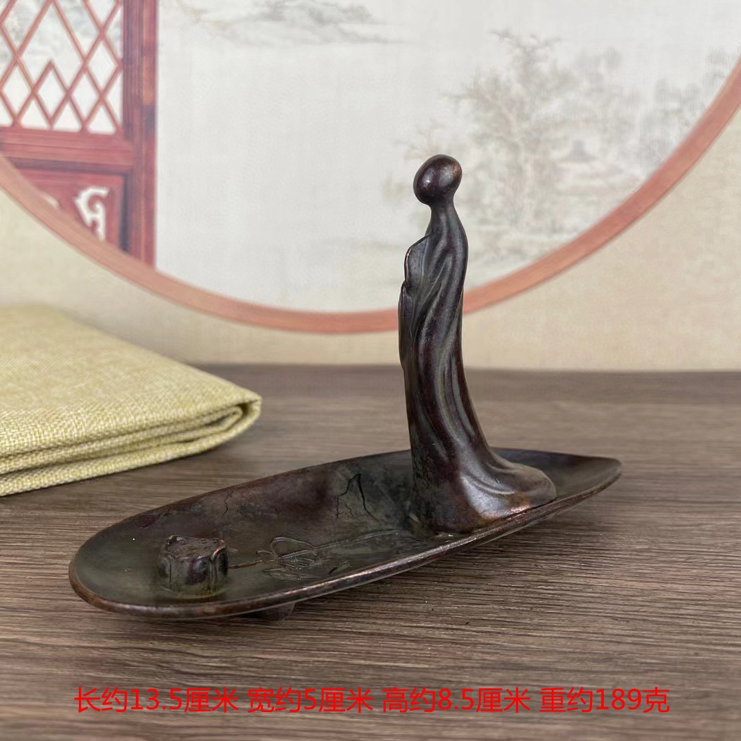 Zen Buddhist incense holder ornament, Chinese classical Zen style ornament