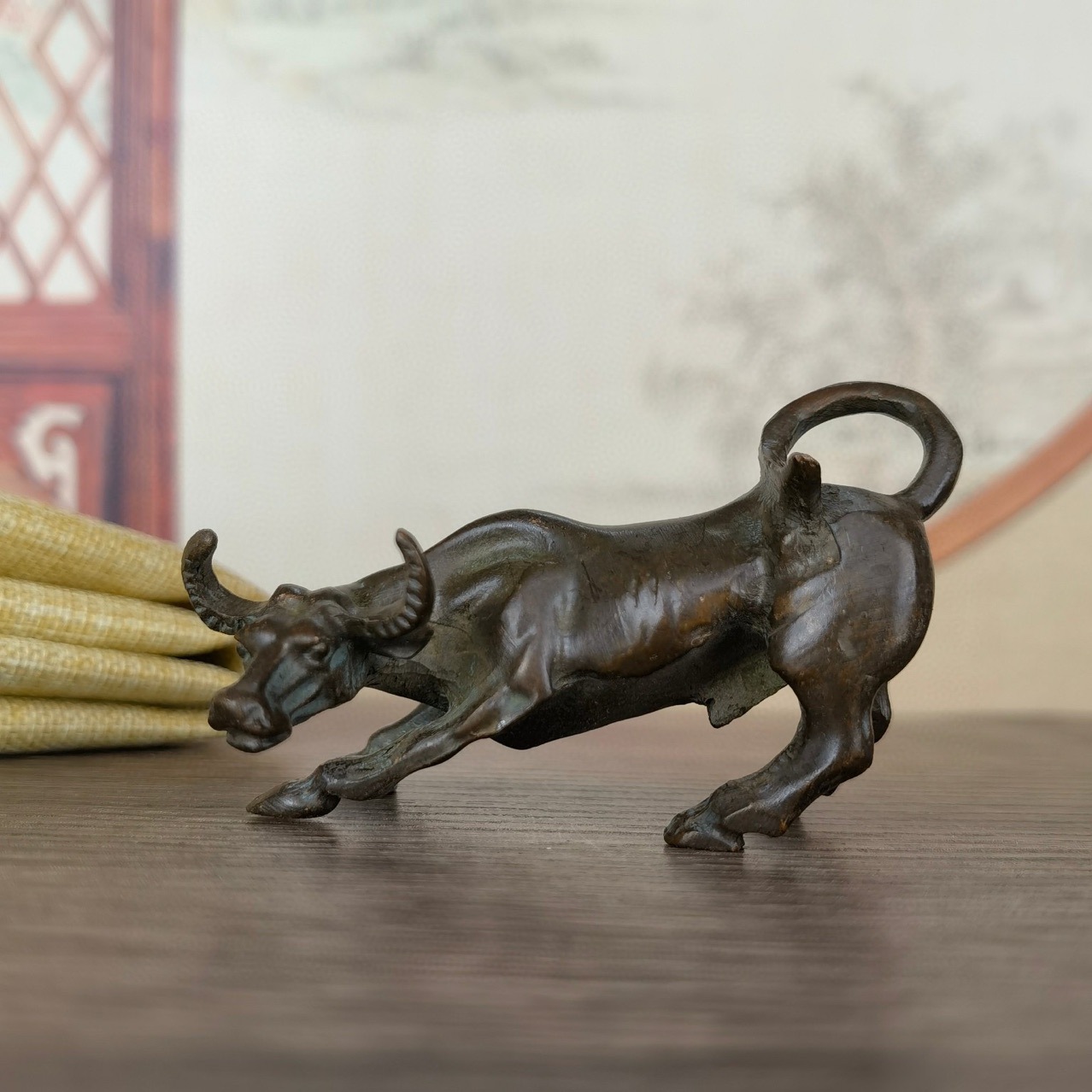 Antique antique three legged small incense burner decoration
