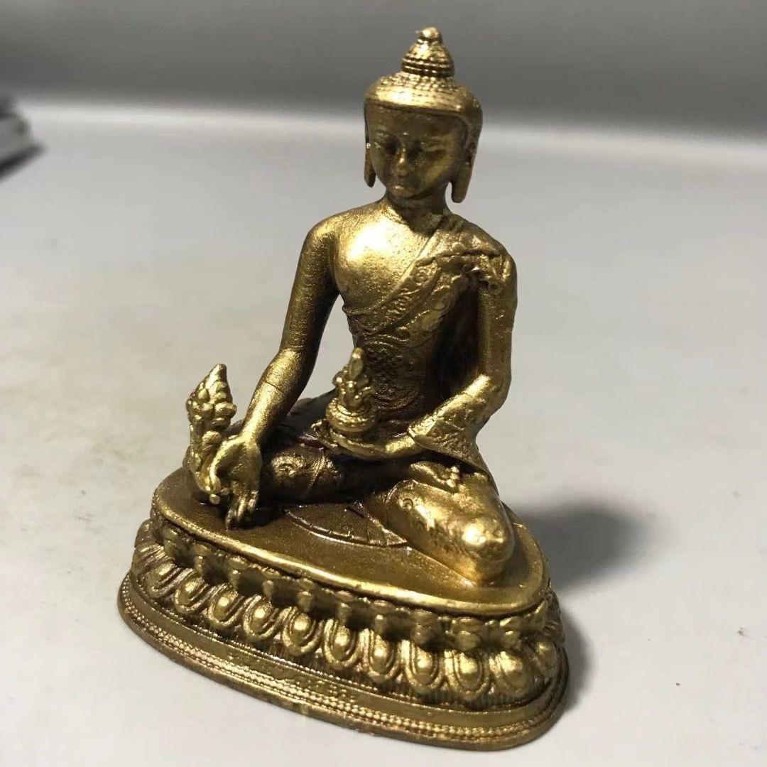 Medicine Buddha Alloy Buddha Statue Small Buddha Statue Ornament