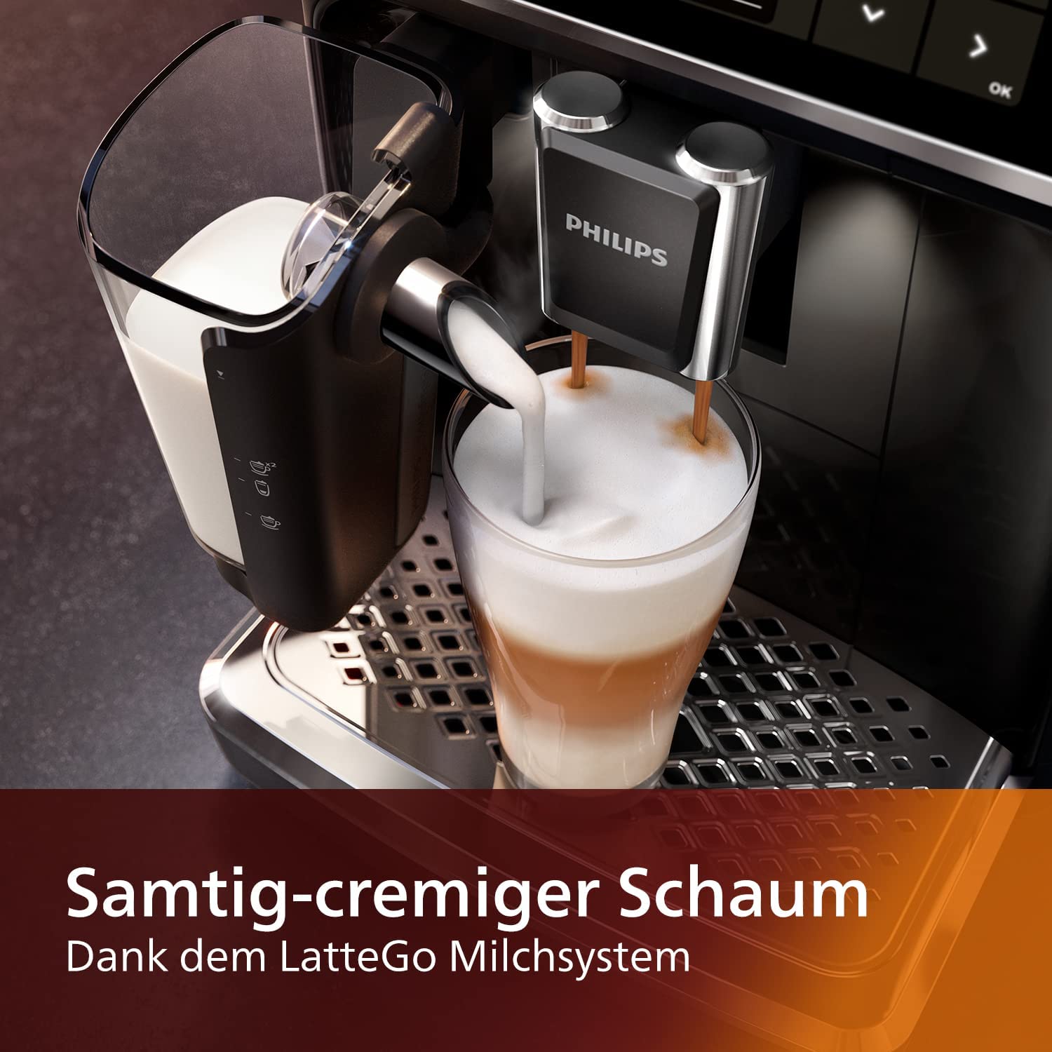 Philips Series 5400 Fully Automatic Coffee Machine - LatteGo Milk System, 12 Coffee Specialities, Intuitive Display, 4 User Profiles, Black (EP5441/50) & Philips Lime CA6903/10 Aqua Clean Water Filter