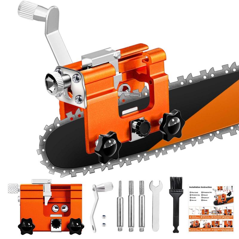 Multipurpose Portable Chain Saw Blade Sharpener,1 Set Manual Chainsaw Blade Sharpener,(Applicable to all types)