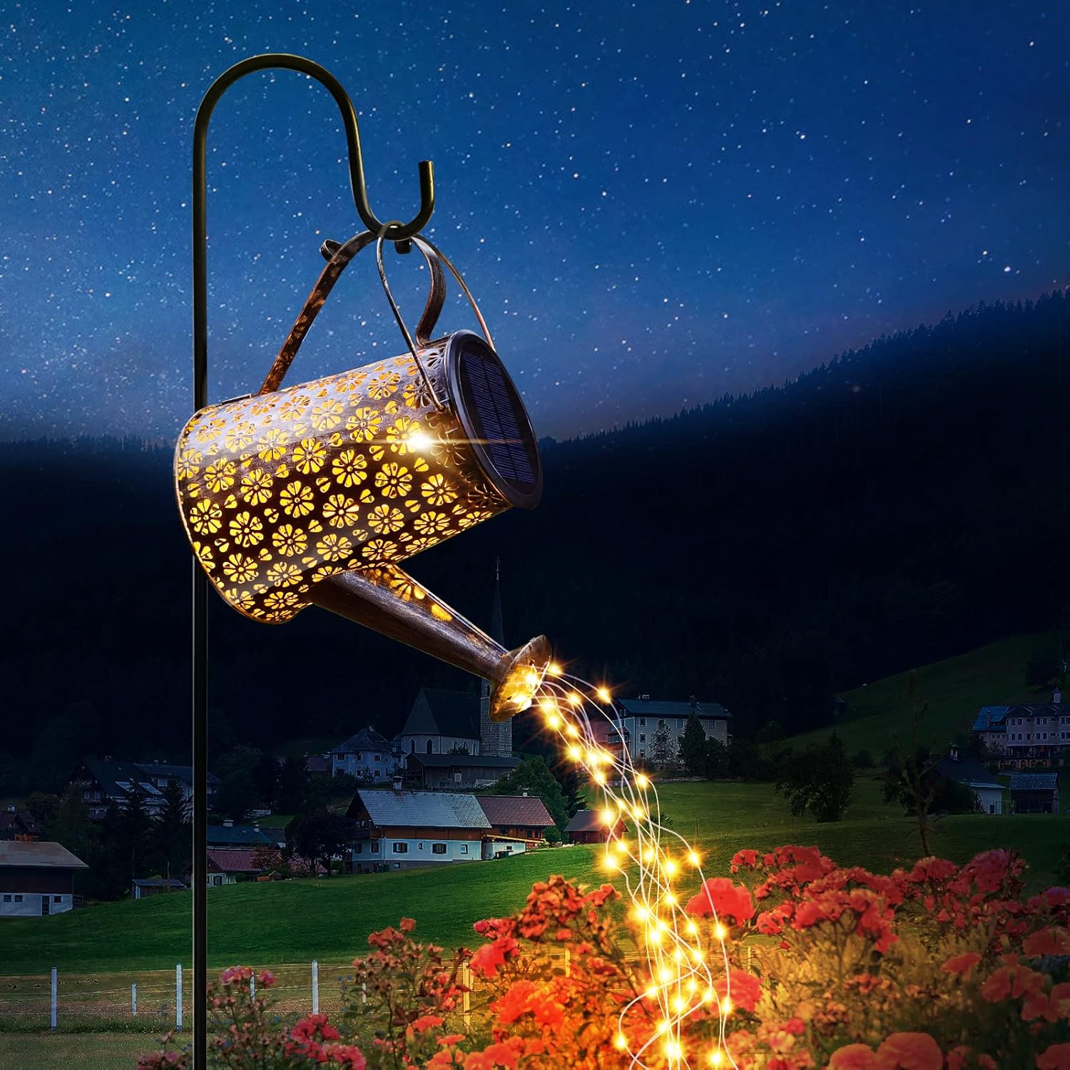 Solar Powered Garden Shower Light