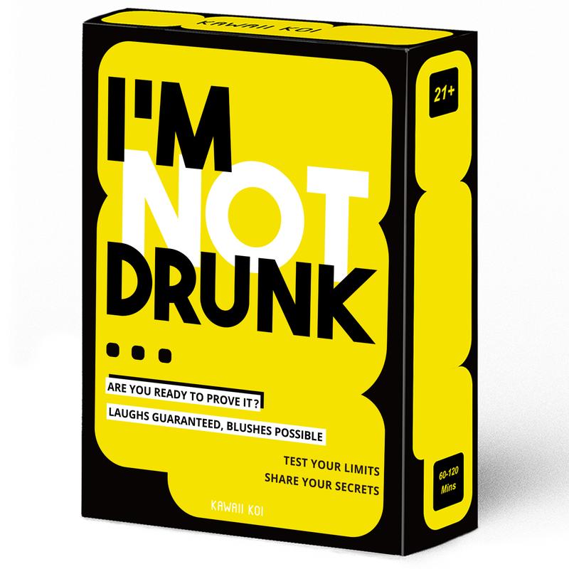 I'M NOT DRUNK Party Drinking Game For Game Nights, 21st Birthday Gift & Bachelorette Party Game W/ 55 Cards,