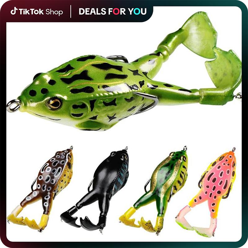 FINXTIDE 5PCS Frog Lures Baits Fishing Tools