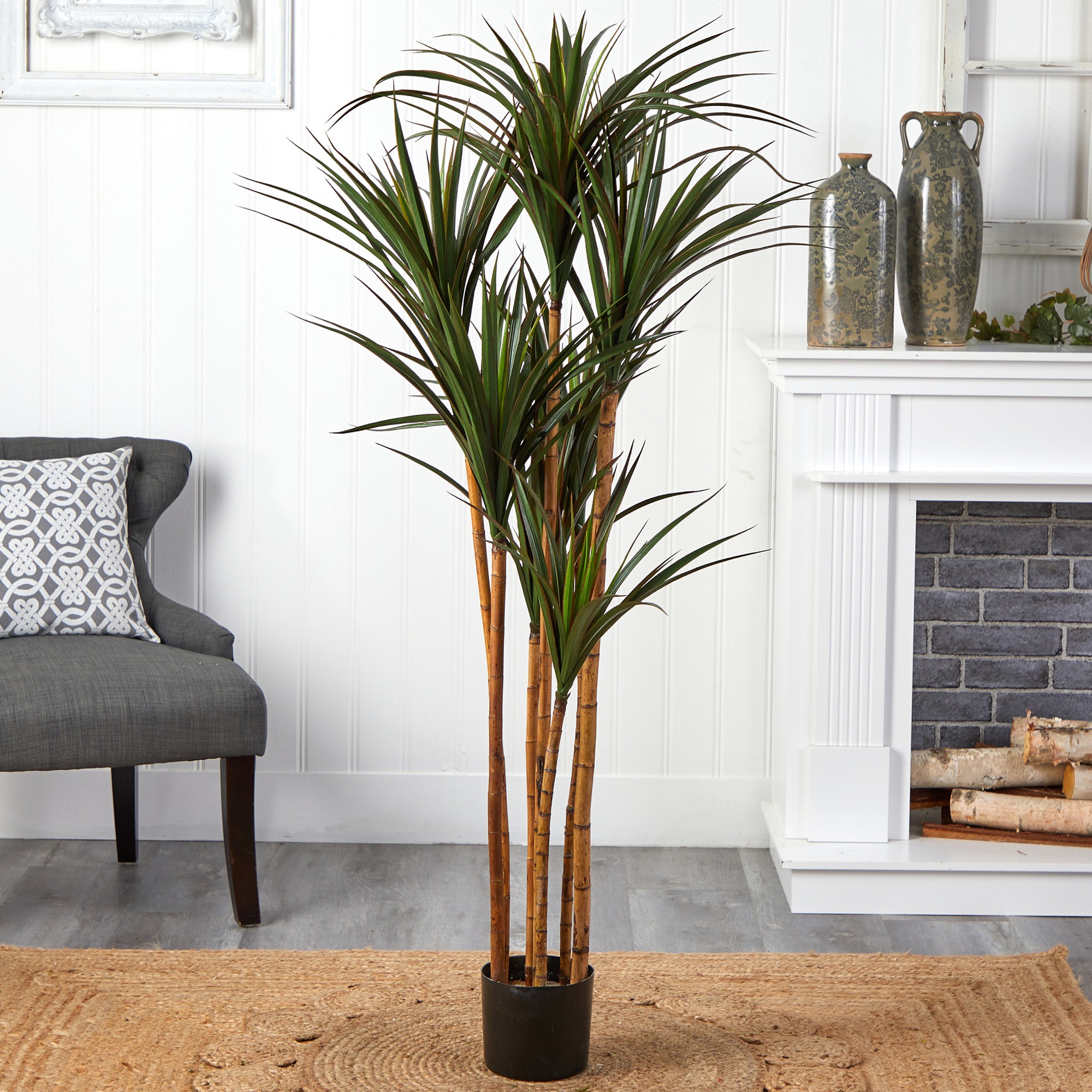UV Resistant Faux Giant Yucca Tree, 66